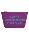 La Trading Co Voice Of Reason Pouch In Purple In Purple