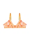 La Tribeau Women's Yellow / Orange Winning Goal Bra In Yellow/orange