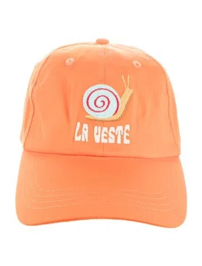 Pre-owned La Veste Baseball Cap In Orange