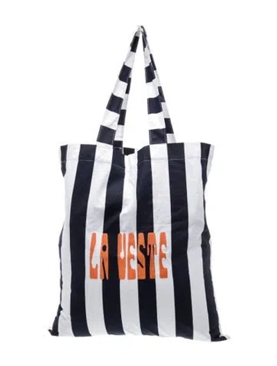Pre-owned La Veste Canvas Tote In Blue