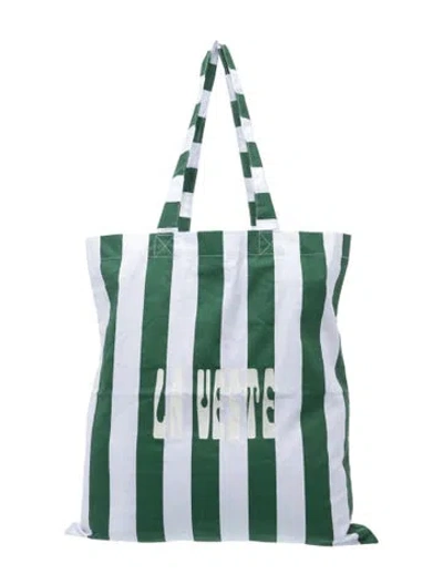 Pre-owned La Veste Canvas Tote In Blue