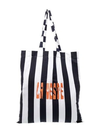 Pre-owned La Veste Canvas Tote In Blue