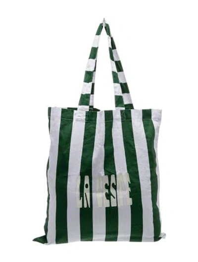 Pre-owned La Veste Canvas Tote In Multicolor