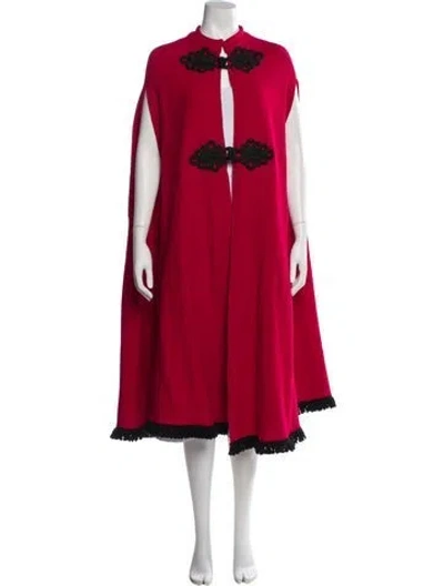 Pre-owned La Veste Coat In Red