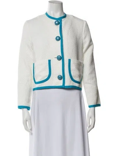 Pre-owned La Veste Colorblock Pattern Crew Neck Sweater In Multi