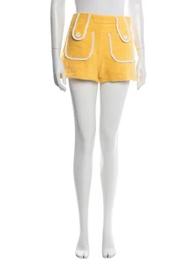 Pre-owned La Veste Mini Shorts In Yellow