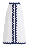 La Veste Nilo Linen Skirt In White