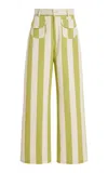 La Veste Parasol Cotton Pants In Multi
