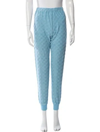 Pre-owned La Veste Plaid Print Pajamas In Blue