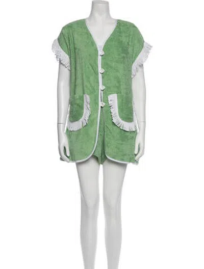 Pre-owned La Veste Short Set W/ Tags In Green
