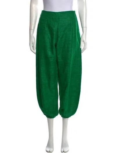 Pre-owned La Veste Silk Wide Leg Pants W/ Tags In Green