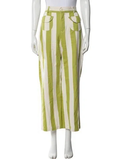Pre-owned La Veste Striped Wide Leg Pants In Multi