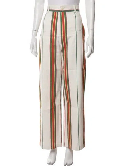 Pre-owned La Veste Striped Wide Leg Pants In Multicolor