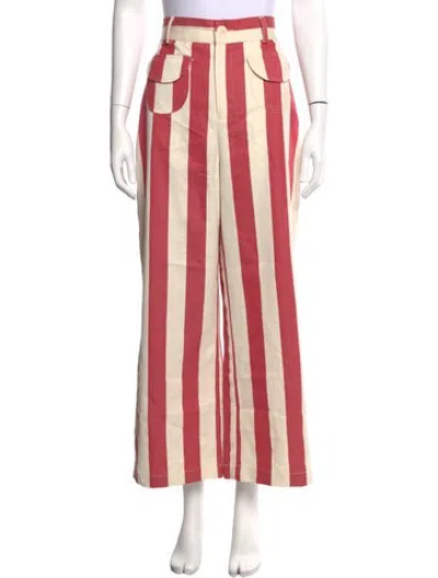 Pre-owned La Veste Striped Wide Leg Pants In Multicolor