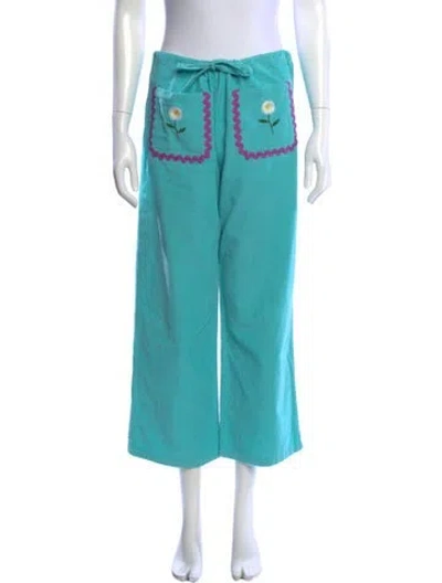 Pre-owned La Veste Wide Leg Pants In Blue