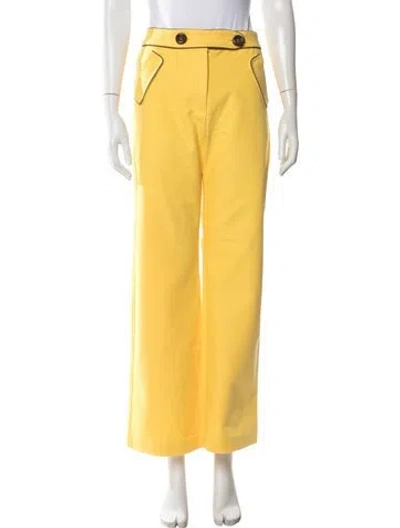 Pre-owned La Veste Wide Leg Pants In Yellow