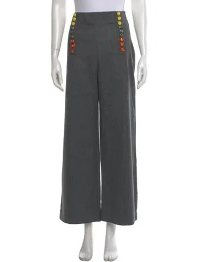 Pre-owned La Veste Wool Wide Leg Pants W/ Tags In Gray