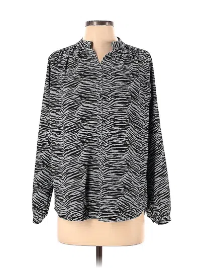 Pre-owned La Vie 3/4 Sleeve Blouse In Black