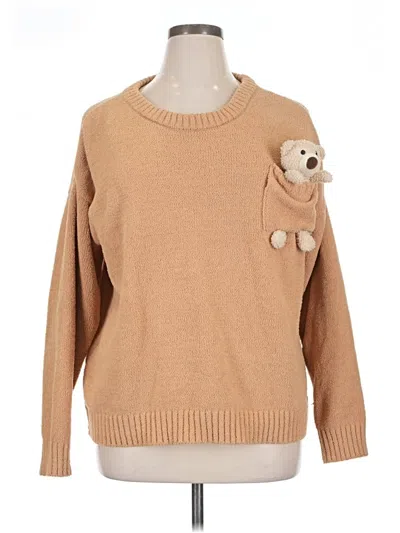 Pre-owned La Vie En Rose Pullover Sweater In Brown
