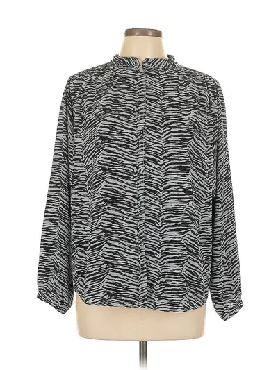 Pre-owned La Vie Long Sleeve Blouse In Black