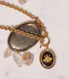 La Vie Parisienne Crystal Bee Charm Bracelet In Gold In Gold