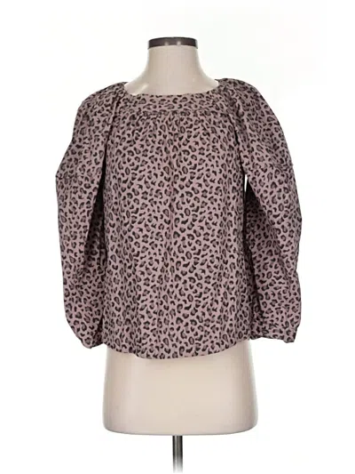 Pre-owned La Vie Rebecca Taylor 3/4 Sleeve Blouse In Pink