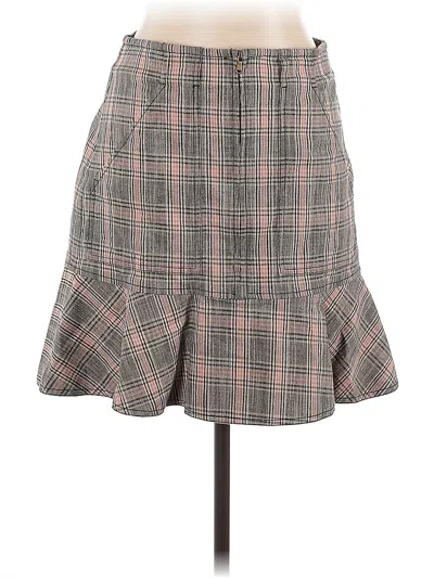 La Vie Rebecca Taylor Casual Skirt In Gray