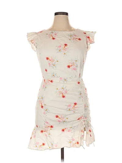 Pre-owned La Vie Rebecca Taylor Cocktail Dress In White