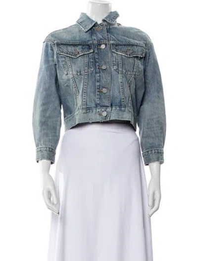 Pre-owned La Vie Rebecca Taylor Denim Jacket In Blue