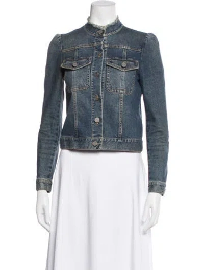 Pre-owned La Vie Rebecca Taylor Denim Jacket In Blue