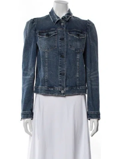 Pre-owned La Vie Rebecca Taylor Denim Jacket In Blue
