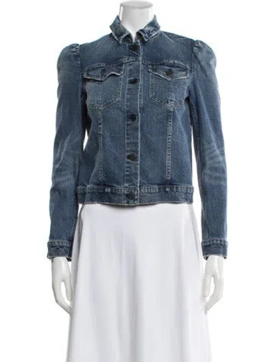 Pre-owned La Vie Rebecca Taylor Denim Jacket In Blue