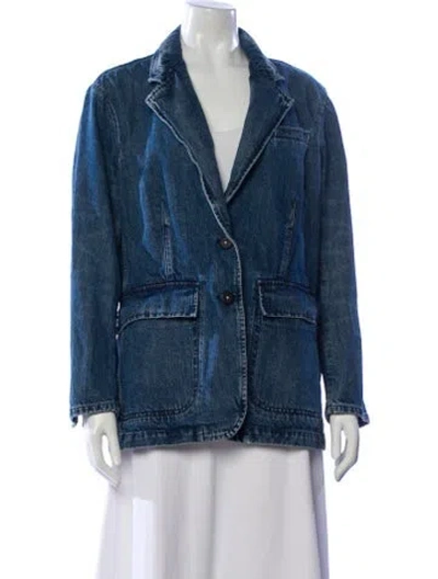 Pre-owned La Vie Rebecca Taylor Denim Jacket W/ Tags In Blue