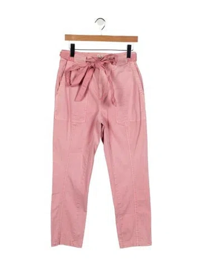 Pre-owned La Vie Rebecca Taylor High-rise Straight Leg Jeans In Pink