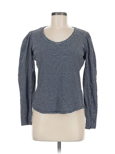 Pre-owned La Vie Rebecca Taylor Long Sleeve T-shirt In Blue