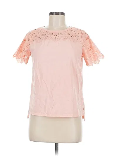 Pre-owned La Vie Rebecca Taylor Short Sleeve T-shirt In Pink