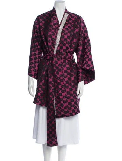Pre-owned La Vie Style House Animal Print Jacket In Pink