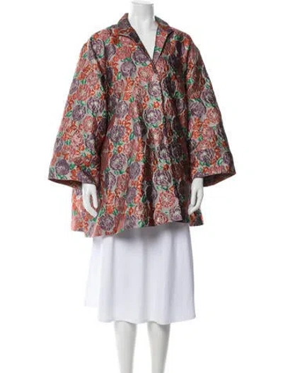 Pre-owned La Vie Style House Floral Print Evening Jacket In Multi