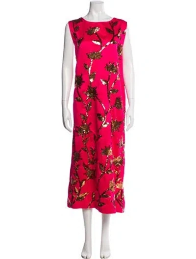 Pre-owned La Vie Style House Floral Print Long Dress