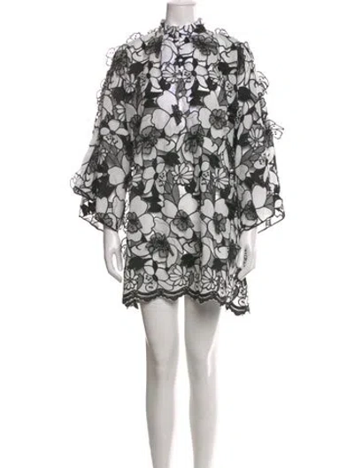 Pre-owned La Vie Style House Floral Print Mini Dress In Multi