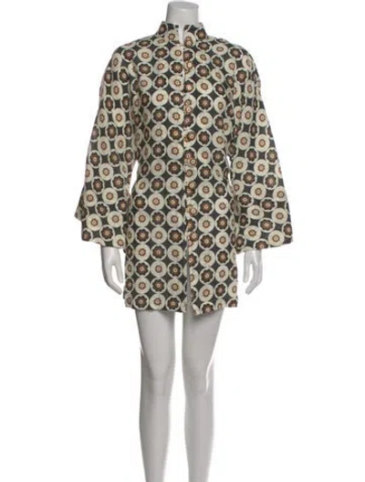 Pre-owned La Vie Style House Linen Mini Dress In Multi