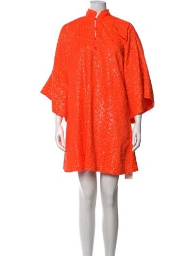 Pre-owned La Vie Style House Mini Dress In Orange