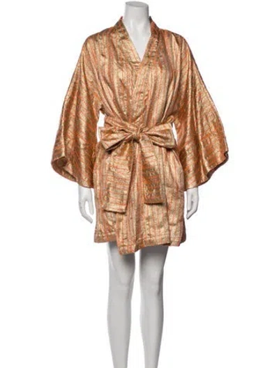 Pre-owned La Vie Style House Printed Knee-length Dress W/ Tags In Multi