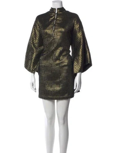 Pre-owned La Vie Style House Printed Mini Dress In Multi