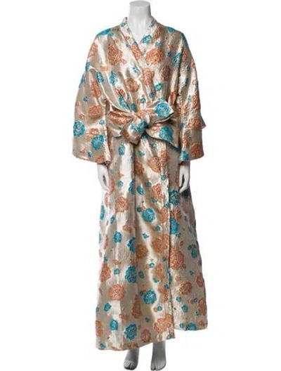 Pre-owned La Vie Style House Printed Robe In Multi