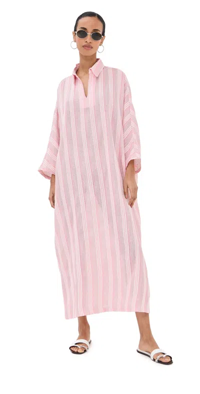 La Vie Style House Stripe Everyday Dress Pink