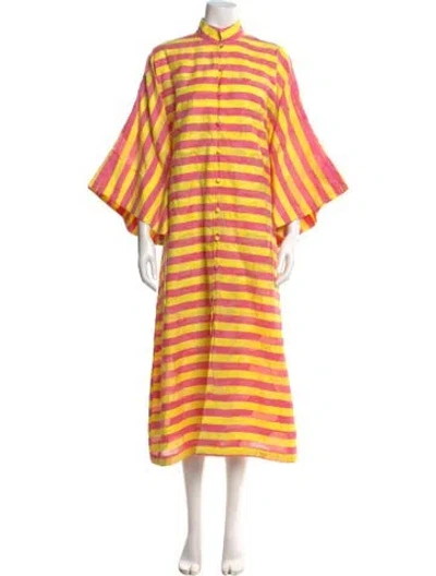 Pre-owned La Vie Style House Striped Long Dress In Multi