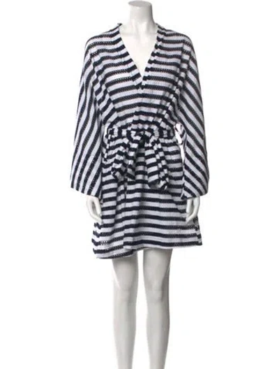 Pre-owned La Vie Style House Striped Mini Dress In Multi