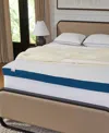 La-z-boy Luxury 3" Layered Foam Mattress Topper, Twin Xl In White