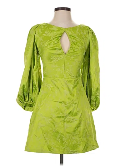 Pre-owned Laagam Cocktail Dress In Green